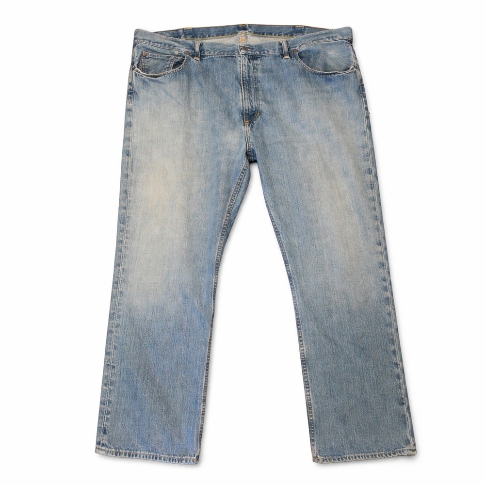 VTG Polo Ralph Lauren Mens 46Bx30 (fit- 46x29.5)  867 Light Wash Denim Y2K
